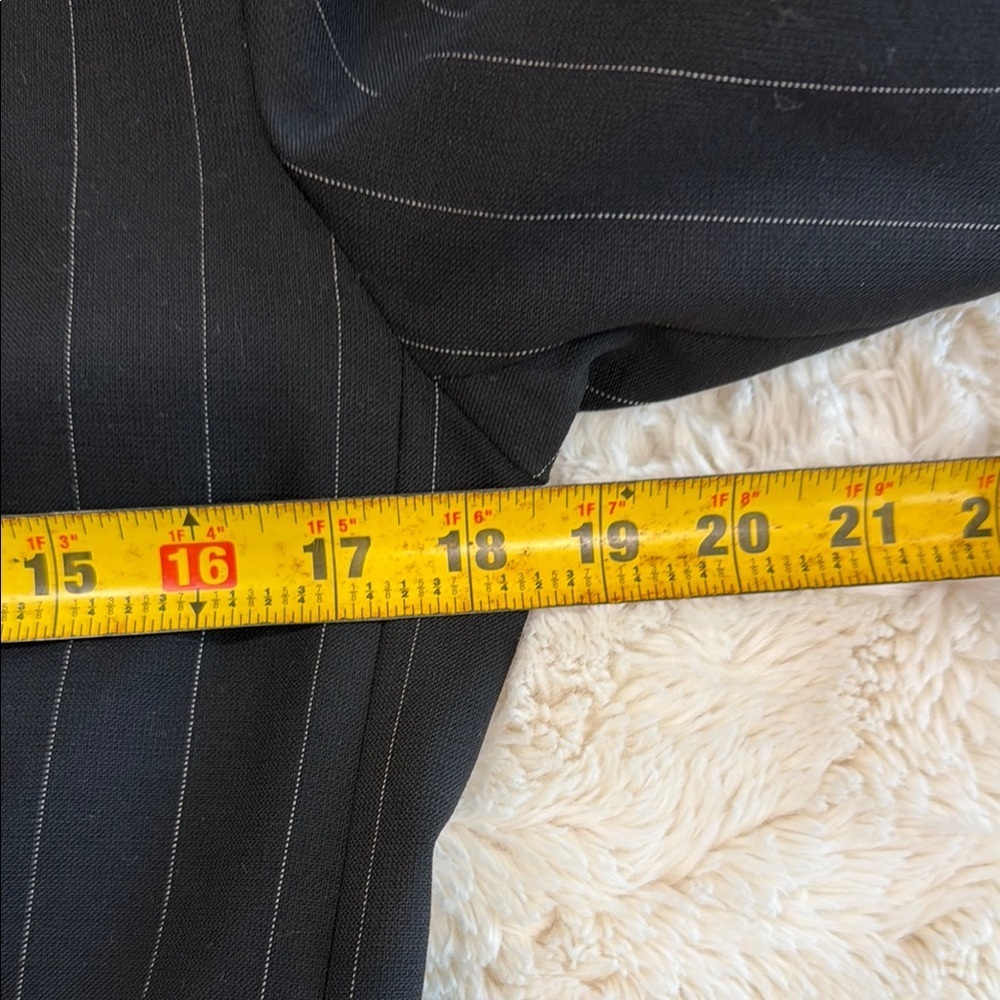 Lauren Ralph Lauren Charcoal Striped Blazer - Picture 14 of 16